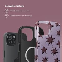 Selencia Vivid Rückabdeckung mit MagSafe Apple iPhone 15 - Stars Plum Lilac