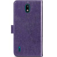 Kleeblumen Klapphülle Nokia 1.3 - Violett