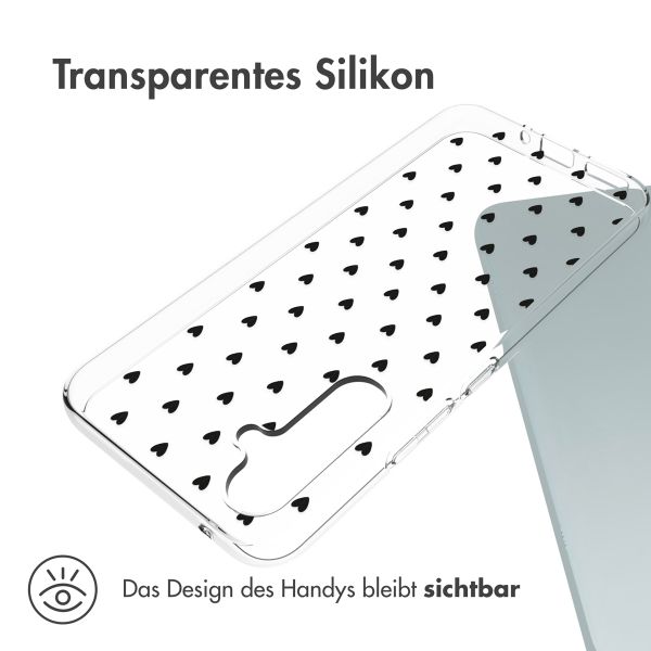 imoshion Design Hülle Samsung Galaxy A54 (5G) - Hearts All Over Black