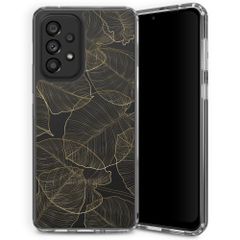 Selencia Fashion-Backcover mit zuverlässigem Schutz für das Samsung Galaxy A33 - Gold Botanic