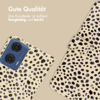 imoshion Design Klapphülle Motorola Moto G04 / G24 - Black And White Dots