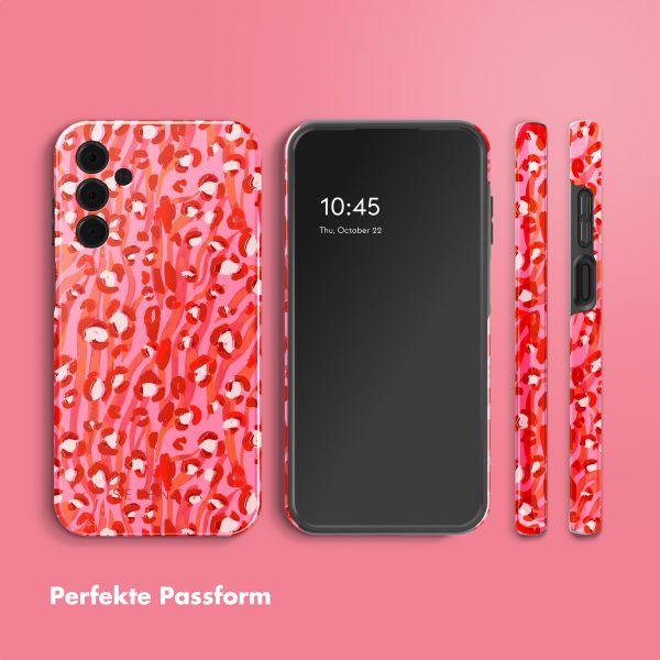 Selencia Vivid Tough Back Cover für das Samsung Galaxy A15 - Wild Spots Lipstick