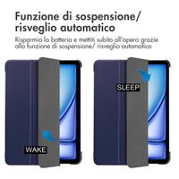 imoshion Trifold Klapphülle Apple iPad Air 13 Zoll (2026) M4 / (2025) M3 / (2024) M2 - Dunkelblau