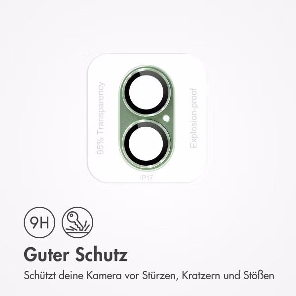 imoshion Kameraprotektor aus Glas 2er-Pack für das Apple Apple iPhone 17 - Sage Green