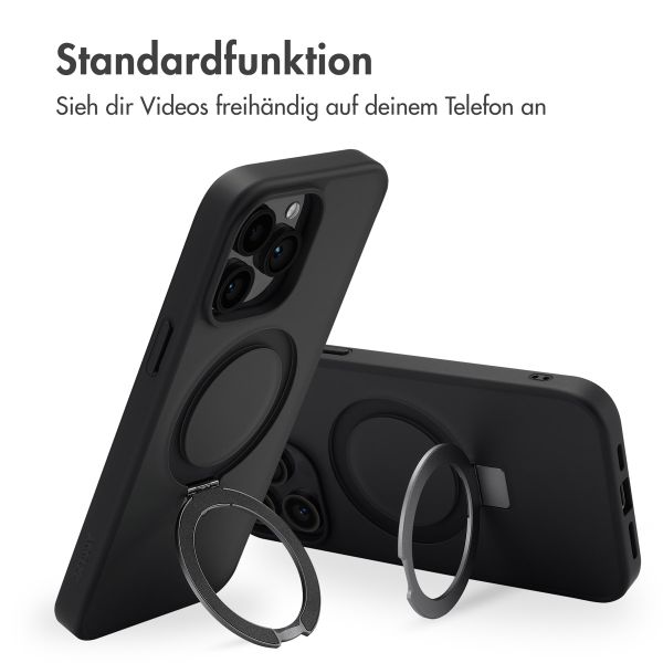 Accezz Ring Stand Backcover mit MagSafe iPhone 14 Pro Max - Schwarz