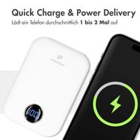 imoshion MagSafe Powerbank - 10.000 mAh - Kabellose Powerbank - Weiß