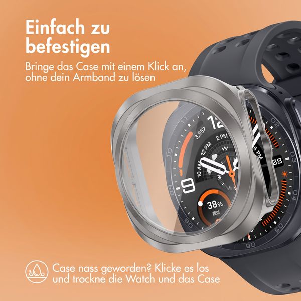 imoshion Full Cover Hard Case Samsung Galaxy Watch Ultra 2 (2026) - Titanium Gray
