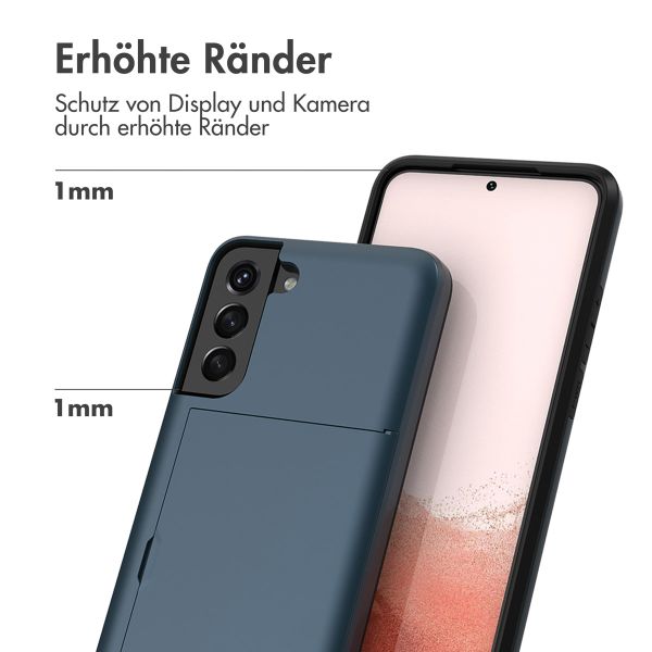 imoshion Backcover mit Kartenfach Samsung Galaxy S22 - Dunkelblau
