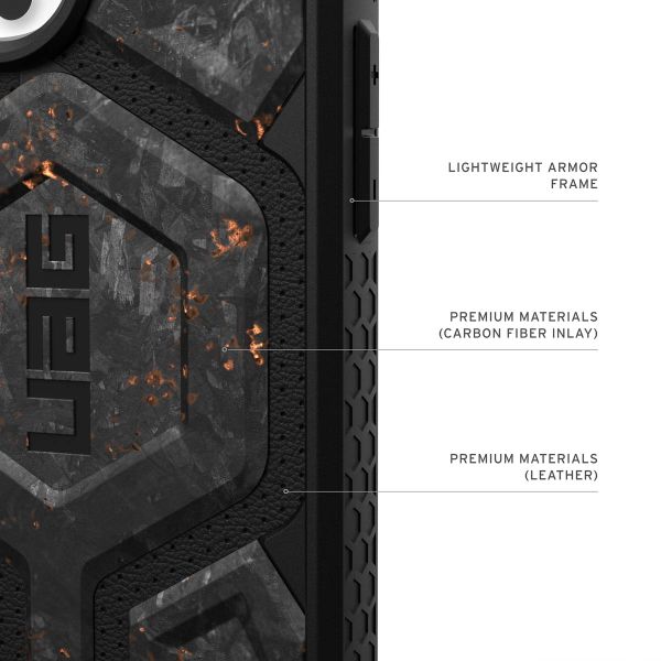 UAG Monarch Pro Backcover Apple iPhone 16 Pro Max - Forged Carbon