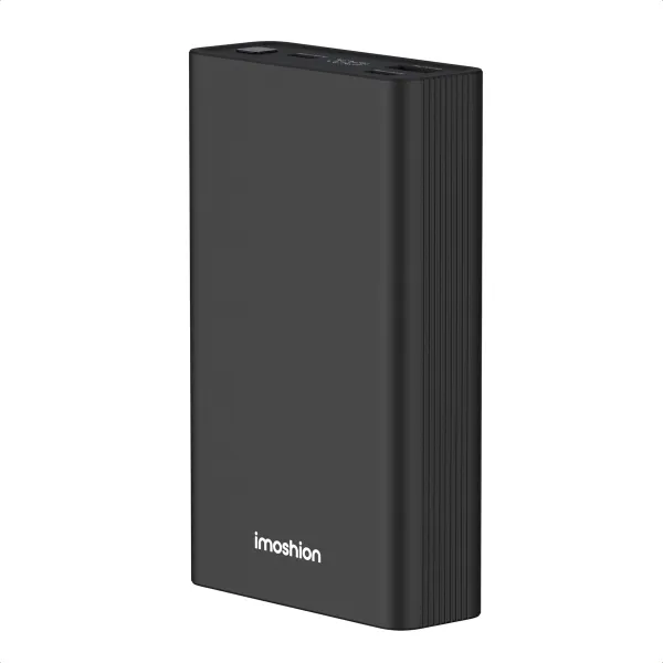 imoshion Ultra Series Aluminium | Powerbank 20.000 mAh - Schnellladen bis 33W - Schwarz