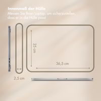 Selencia Cord Laptop Hülle 15-16 Zoll - Laptop Sleeve - Slate Blue