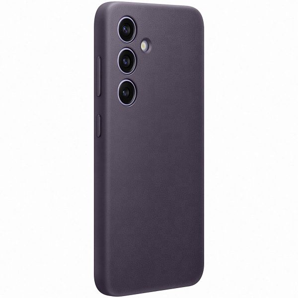 Samsung Original Hülle aus veganem Leder für das Galaxy S24 - Dark Violet