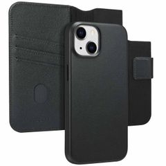 Accezz 2-in-1 Klapphülle aus Leder mit MagSafe für das iPhone 14 - Onyx Black