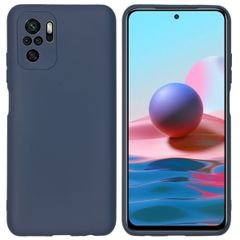 imoshion Color TPU Hülle für das Xiaomi Redmi Note 10 (4G) - Dunkelblau