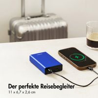 imoshion Ultra Series Aluminium Powerbank 20.000 mAh - Schnellladen bis 33W - Cobalt Blue