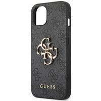 Guess 4G Metal Logo Back Cover für das iPhone 13 - Grau