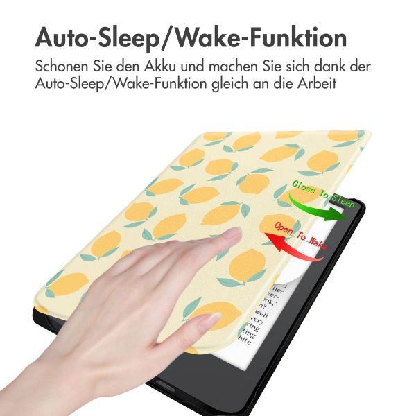 imoshion Design Slim Hard Case Klapphülle Pocketbook Verse Lite - Citrus Dream