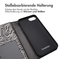 imoshion ﻿Design Klapphülle für das Apple iPhone SE (2022 / 2020) / 8 / 7 / 6(s) - Black And White