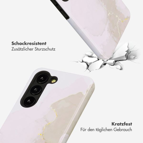 Selencia Vivid Backcover Samsung Galaxy S23 - Marble Light Brown