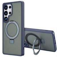 Accezz Ring Stand Backcover mit MagSafe Samsung Galaxy S25 Ultra - Blau