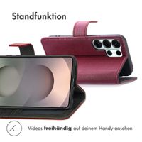 imoshion Luxuriöse Klapphülle Samsung Galaxy S26 Ultra - Bordeaux