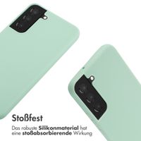 imoshion Silikonhülle mit Band für das Samsung Galaxy S22 Plus - Mintgrün