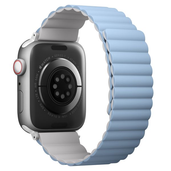 Uniq Revix doppelseitiges Armband für die Apple Watch Series 1 bis 9 / SE (38/40/41 mm) | Series 10 (42 mm) - Weiß/Blau