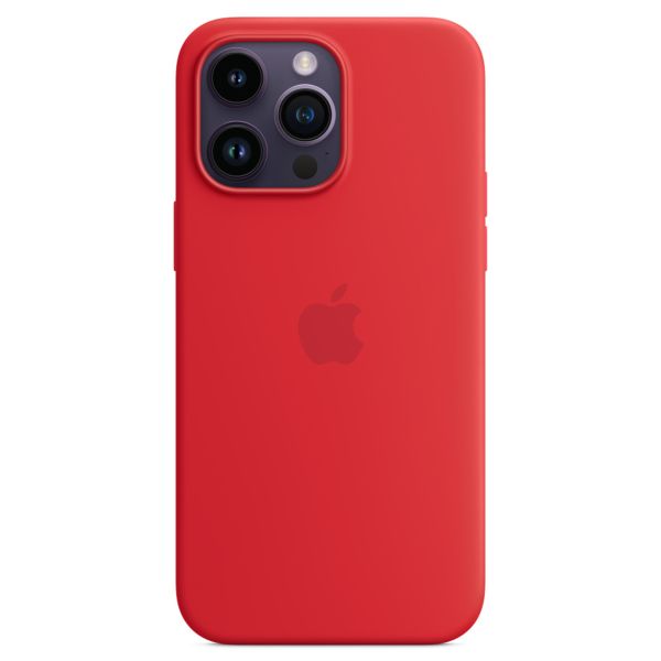 Apple Silikon-Case MagSafe für das iPhone 14 Pro Max - Rot