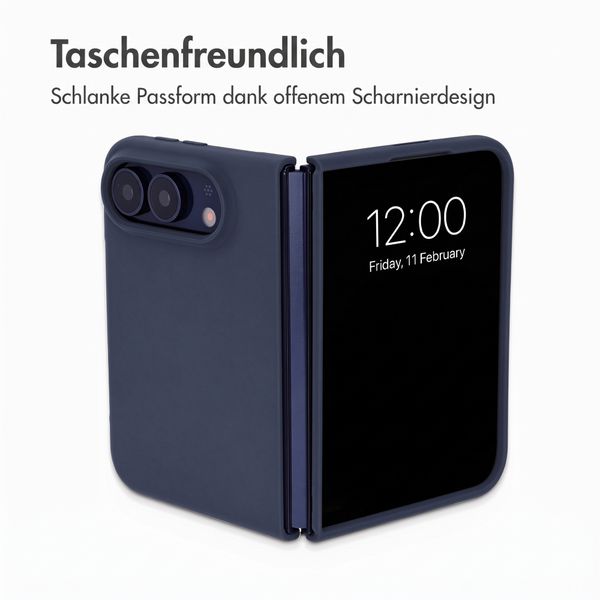 Accezz Liquid Silikoncase mit MagSafe Apple iPhone Duo - Dunkelblau