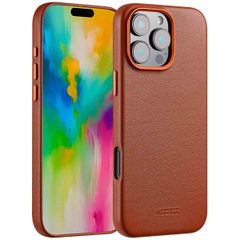 Accezz MagSafe Leather Backcover Apple iPhone 16 Pro Max - Sienna Brown