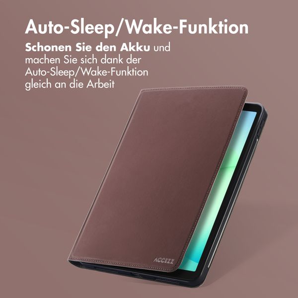 Accezz Classic Klapphülle Samsung Galaxy Tab A11 Plus - Braun