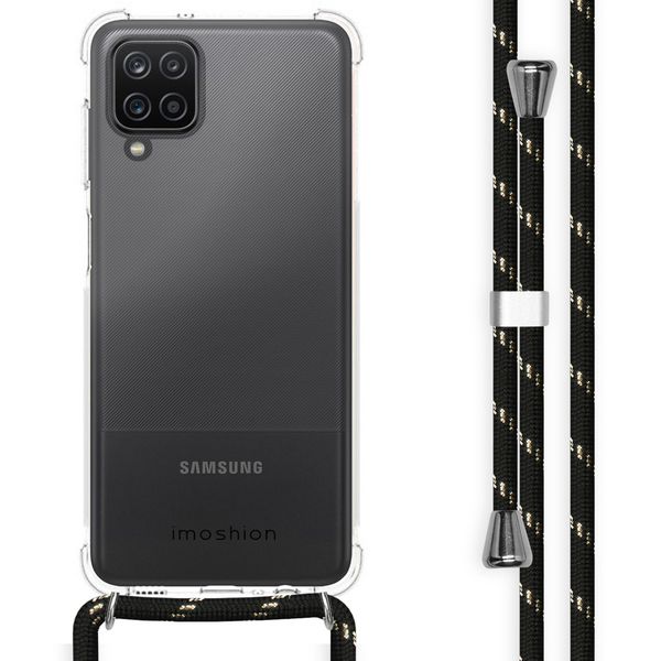 imoshion Backcover mit Band Samsung Galaxy A12 - Schwarz / Gold