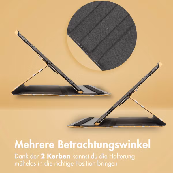 imoshion 360° drehbare Design Klapphülle Apple iPad Air 13 Zoll (2025) M3 / (2024) M2 - Yellow Flowers