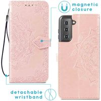 imoshion Mandala Klapphülle für das Samsung Galaxy S22 - Rose Gold