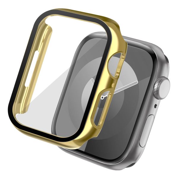 imoshion Full Cover glänzendes Hard Case Apple Watch 7 / 8 / 9 - 45 mm - Gold