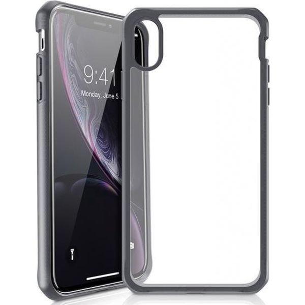 Itskins Hybrid MKII Backcover iPhone Xr - Schwarz / Transparent