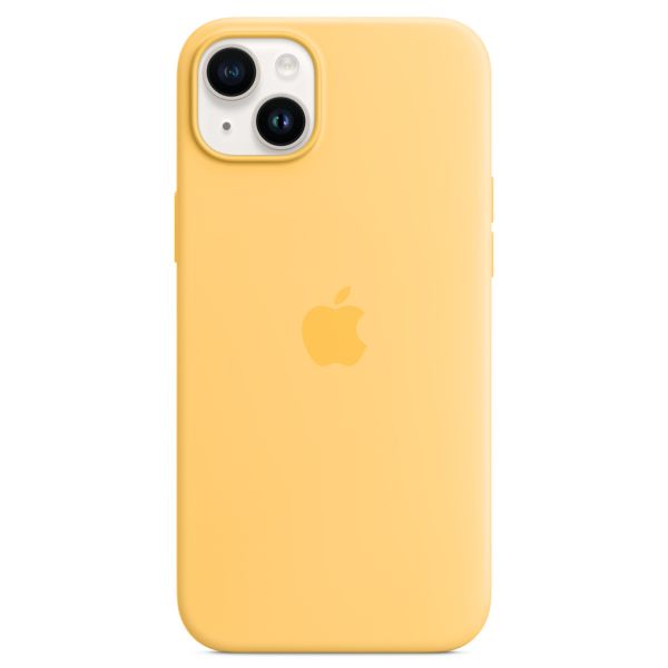 Apple Silikon-Case MagSafe für das Apple iPhone 14 Plus - Sunglow