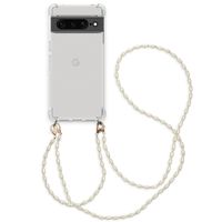 imoshion Handykette mit Perlen + ﻿Handgelenkschlaufe für das Google Pixel 7 Pro - Transparent