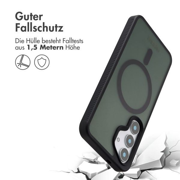 Accezz Rugged Frosted Back Cover mit MagSafe Samsung Galaxy S25 - Schwarz