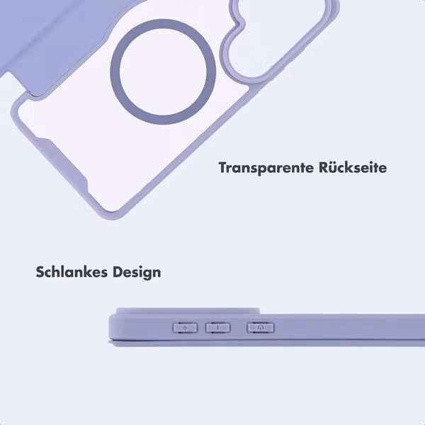 imoshion Transparente Bookcase mit MagSafe Samsung Galaxy S26 Ultra - Lila