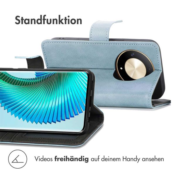 imoshion Luxuriöse Klapphülle Honor Magic 6 Lite - Hellblau