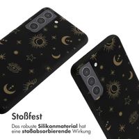 imoshion Silikonhülle design mit Band für das Samsung Galaxy S21 - Sky Black