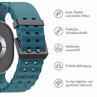 imoshion Ocean Silikonarmband für das  Samsung Galaxy Watch 8 (40/44mm) / Classic (46mm) - Dunkelgrün