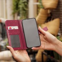 imoshion Design Klapphülle Samsung Galaxy A35 - Crush Check Coral Dust