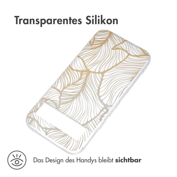 imoshion Design Hülle für das Google Pixel 8a - Golden Leaves