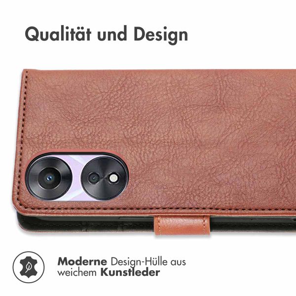 imoshion Luxuriöse Klapphülle Oppo A78 (4G) - Braun
