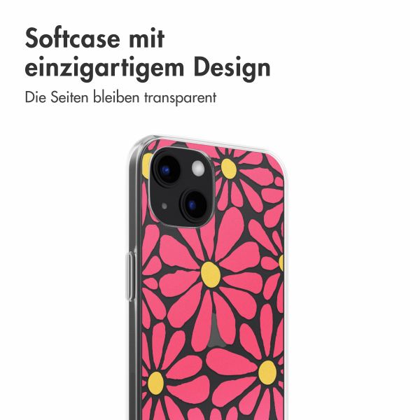 imoshion  Design Hülle für das iPhone 13 - Dusty Rose Flowers Connect