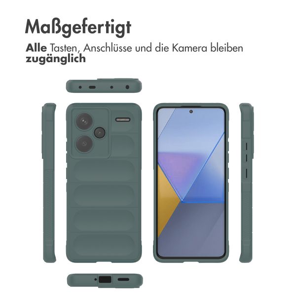 imoshion EasyGrip Back Cover für das Xiaomi Redmi Note 13 Pro Plus (5G) - Dunkelgrün