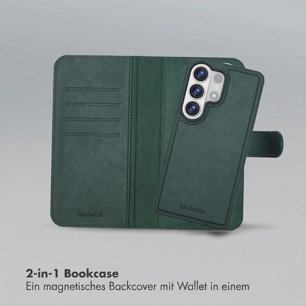 Selencia Olyn Abnehmbare Bookcase mit MagSafe Samsung Galaxy S26 Ultra - Grün