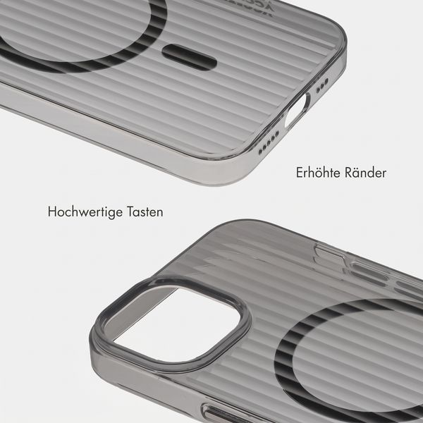 Accezz Lite Backcover mit MagSafe | Fluted | Apple iPhone 13 - Schwarz